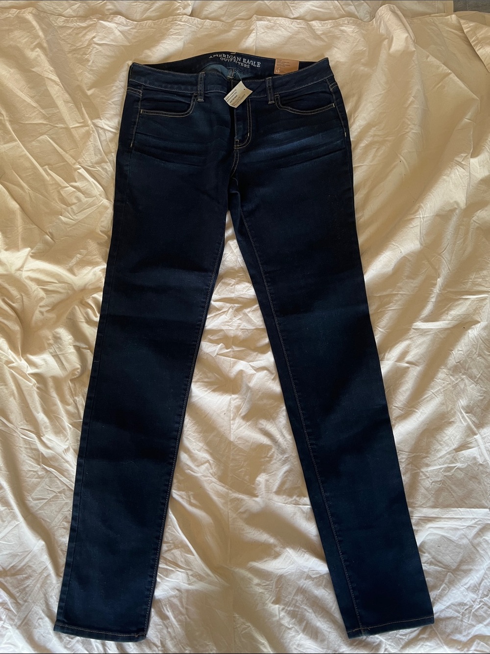 American Eagle Outfitters Women’s Dark Wash Skinny Jeans - Size 10 Long